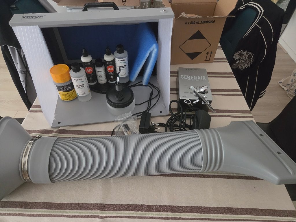 Vevor Airbrush kamer met Airbrush en toebehoren, Hobby en Vrije tijd, Ophalen, Nieuw, Airbrush en Toebehoren