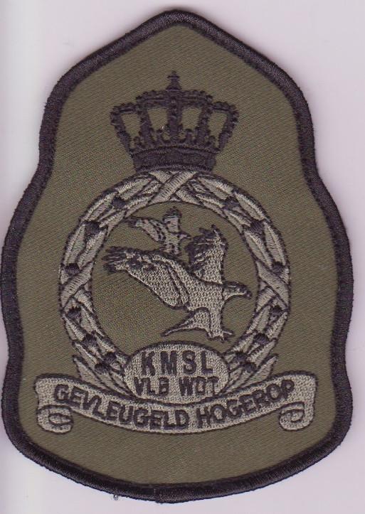 (Mouw)Embleem (Kroonembleem): KMSL – Vlb WDT, Verzenden, Luchtmacht, Nederland, Embleem of Badge