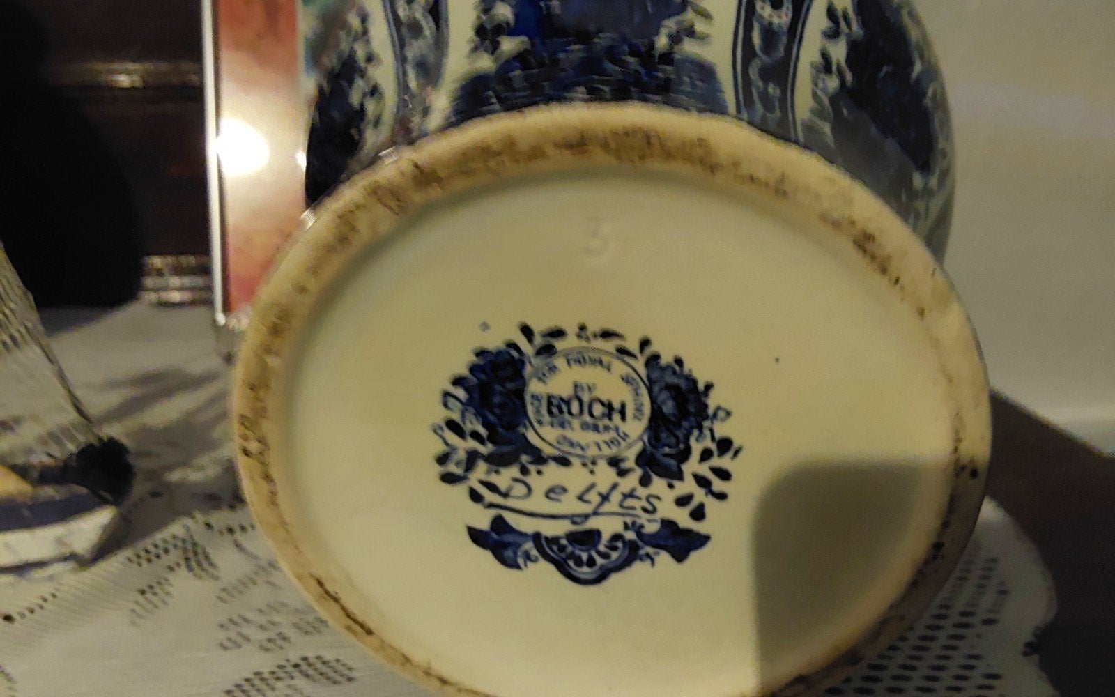 Mooi Delfts Blauw Kaststel - Boch Delfts, Ophalen of Verzenden