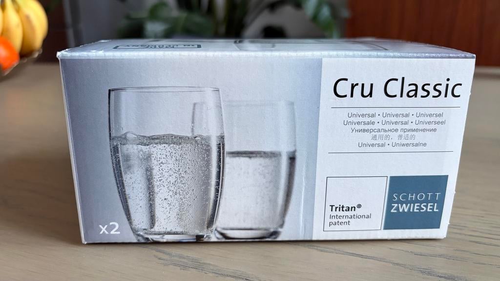 Schott Zwiesel Cru Classic Universele Glazen (2 stuks), Ophalen, Glas of Glazen, Nieuw, Glas