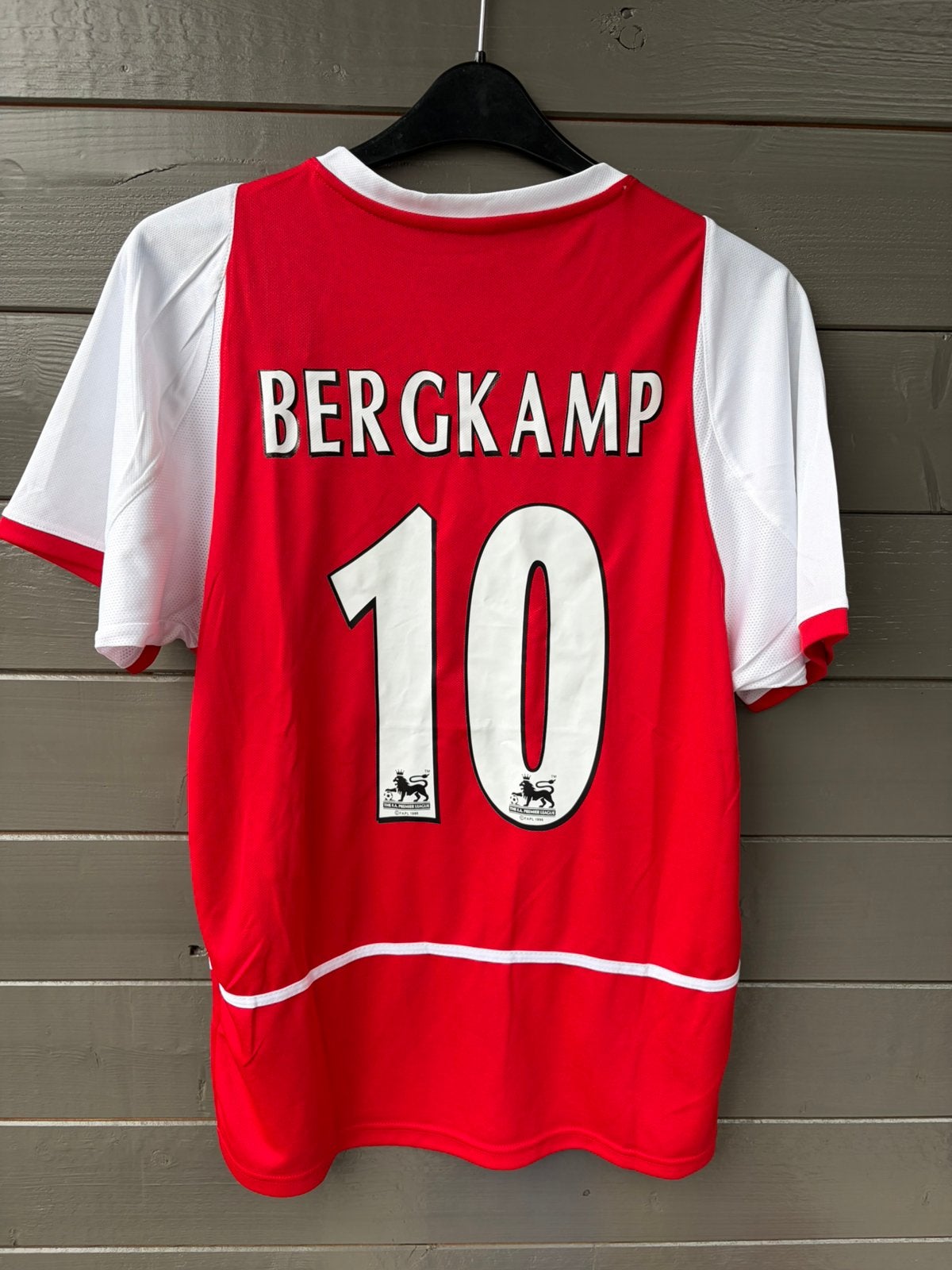 Arsenal Thuisshirt Retro 2004/2005 Bergkamp #10, Sport en Fitness, Verzenden, Zo goed als nieuw, Shirt