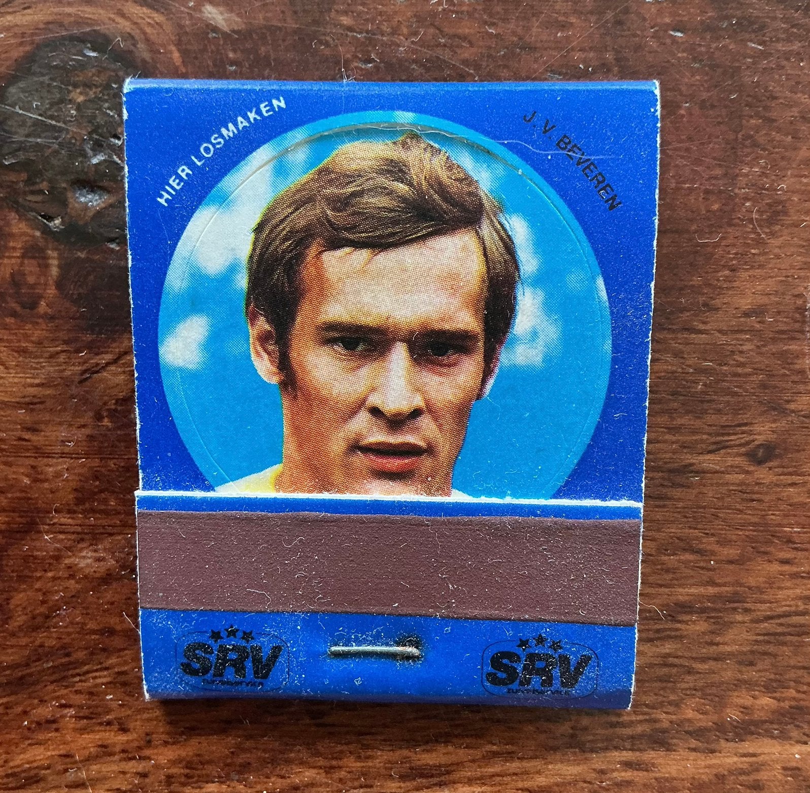 Voetbal lucifersdoosje SRV WK 1974 Nederlands elft Beveren, Ophalen of Verzenden, Luciferdoosjes of -merken
