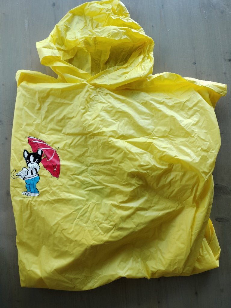 Gele regenponcho, Ophalen, Nieuw, Regenjas