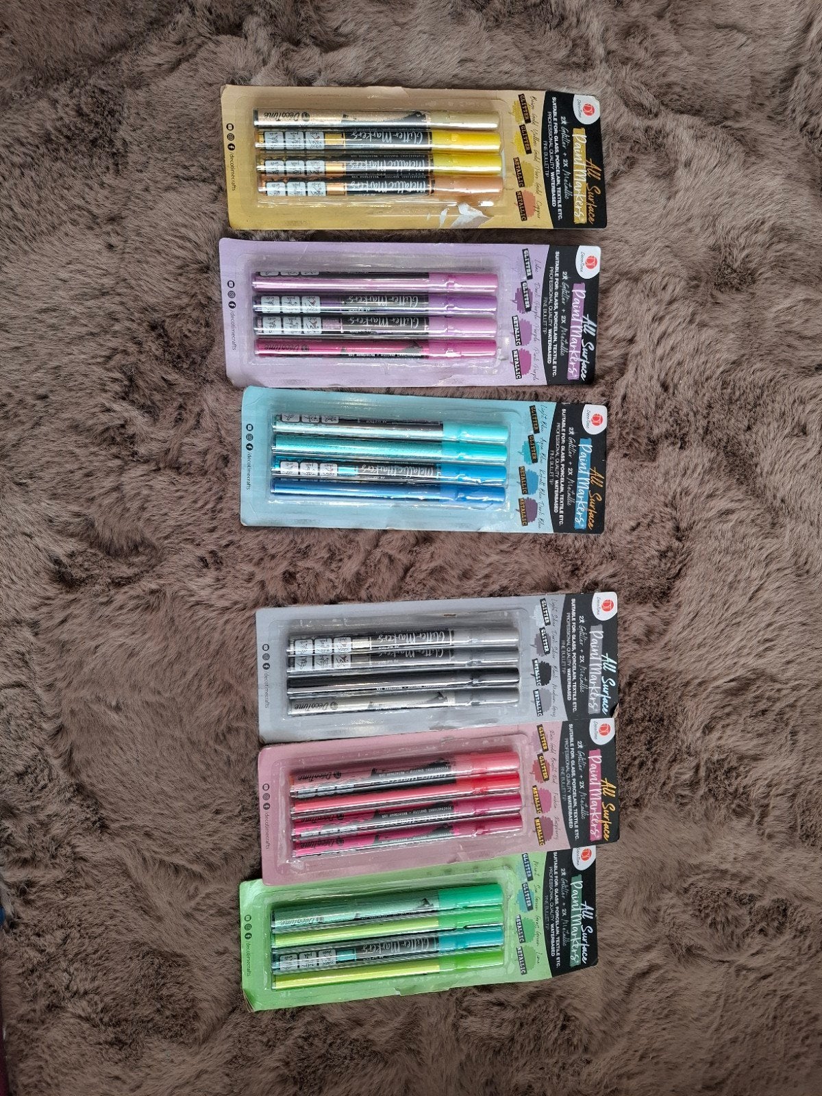 Decotime Glitter Markers - Diverse Kleuren Sets, Ophalen, Gebruikt, Potlood of Stift