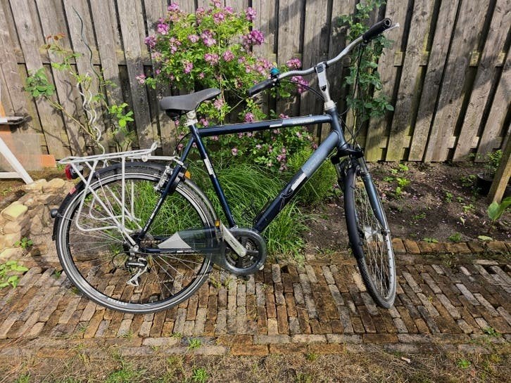 Herenfiets in goede staat te koop, Gebruikt, Velgrem, Versnellingen, 57 tot 61 cm