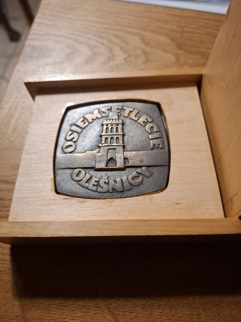 herdenkingsmedaille/Olesnica/Miron Blaszczak, Ophalen of Verzenden, Brons, Buitenland