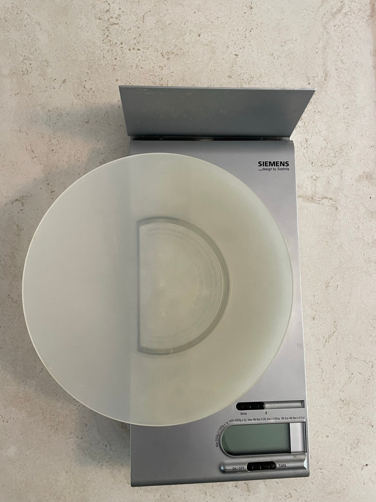 Siemens/Soehnle Digitale Keukenweegschaal Wandmodel RVS, Ophalen, Keukenweegschaal, Digitaal, Fijner dan 1 gram