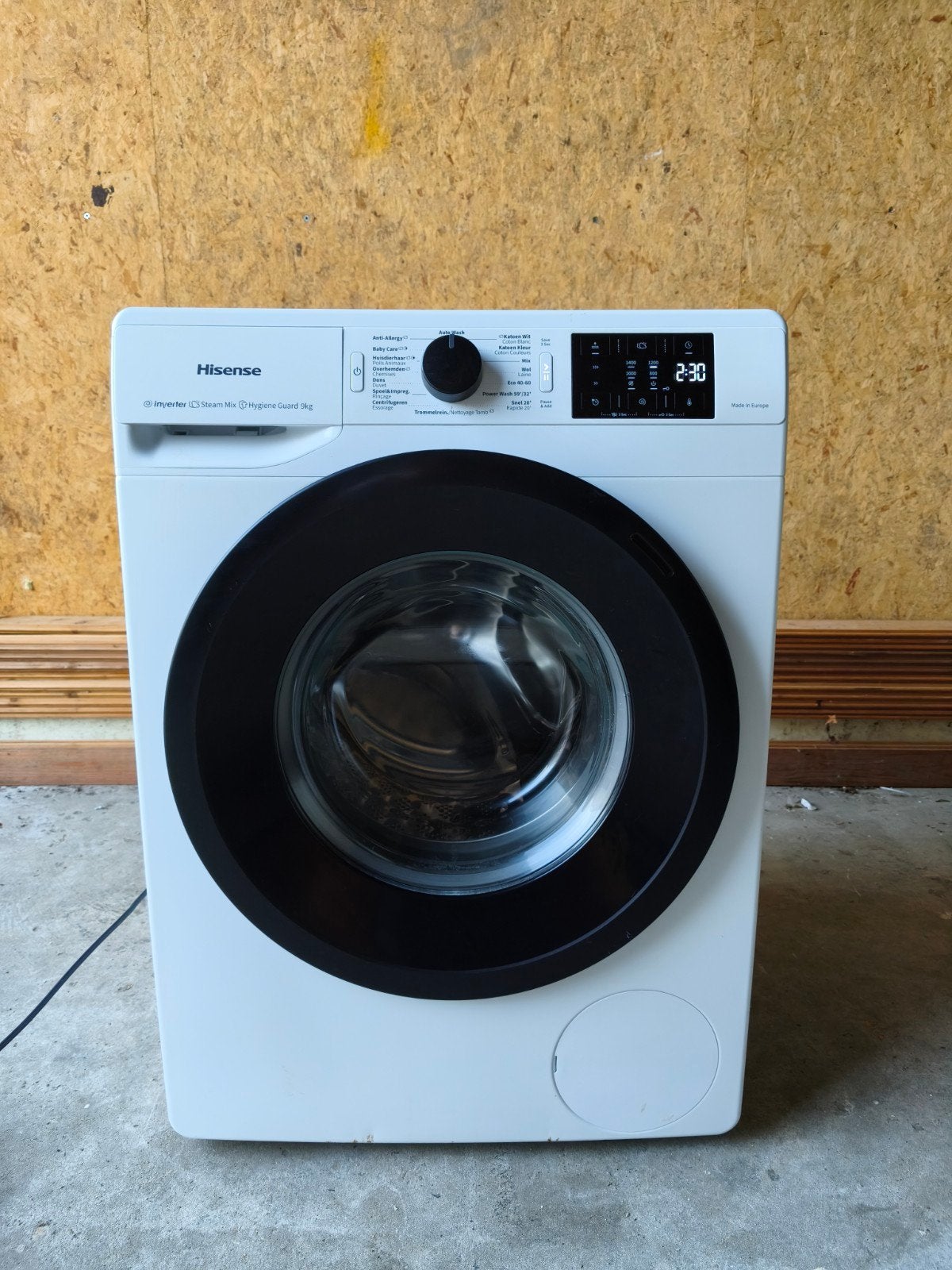 Topstaat wasmachine 9KG! Hisense uit 2023!, Ophalen, 1200 tot 1600 toeren, 8 tot 10 kg, Zo goed als nieuw