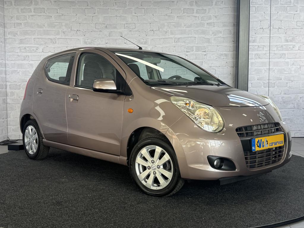 Suzuki Alto 1.0 Exclusive Airco Automaat (bj 2010), Auto's, Suzuki, Euro 5, Stof, Gebruikt, Bruin
