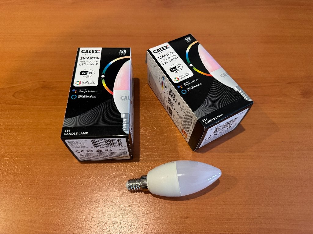 Calex Smart LED Lamp - Slimme Verlichting, Bedienbaar via app, Led-lamp, Meerkleurig, Calex