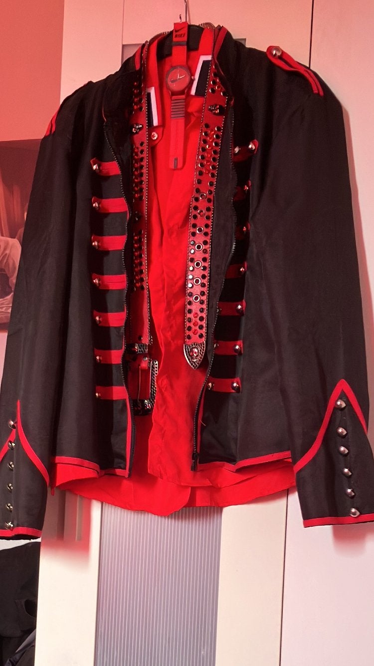 Michael Jackson outfit compleet, Ophalen of Verzenden, Nieuw, Maat 38/40 (M), Carnaval
