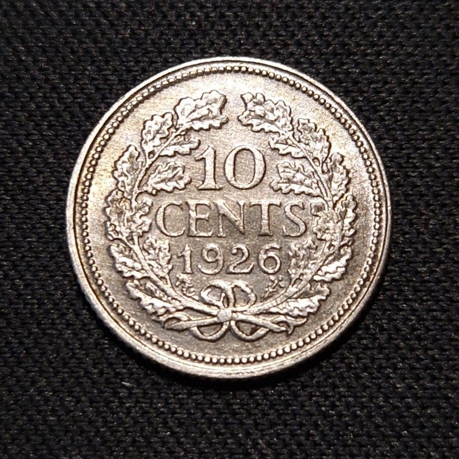 10 cent 1926, Verzenden, Zilver, 10 cent, Koningin Wilhelmina