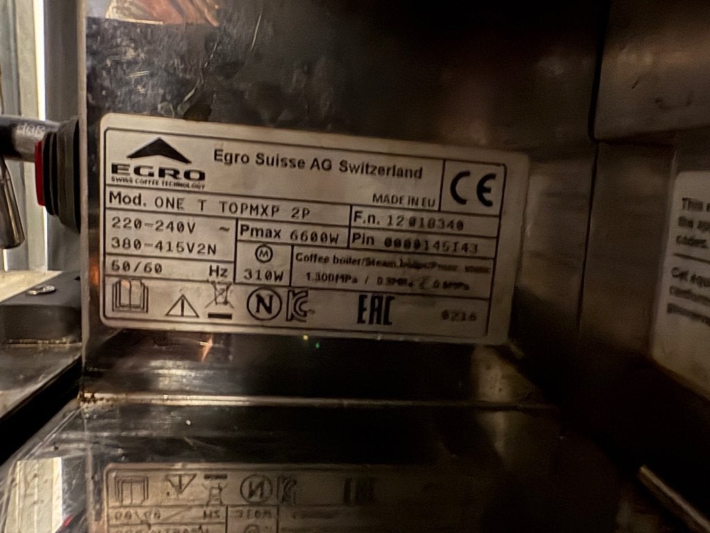 Egro ONE professionele koffie + milk – defect / onderdelen, Ophalen, Gebruikt, Koffie en Espresso
