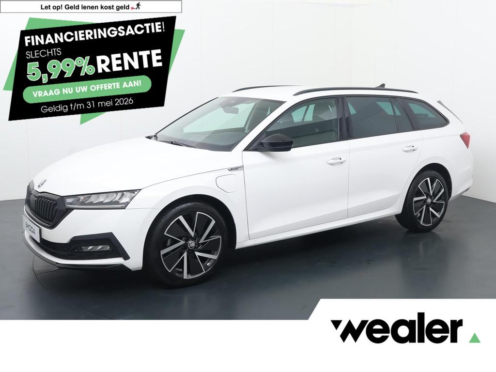 Skoda Octavia Combi 1.4 TSI iV PHEV Sportline | 204 PK | SoH, Auto's, Skoda, 12 maanden, Stof, Gebruikt, 4 cilinders