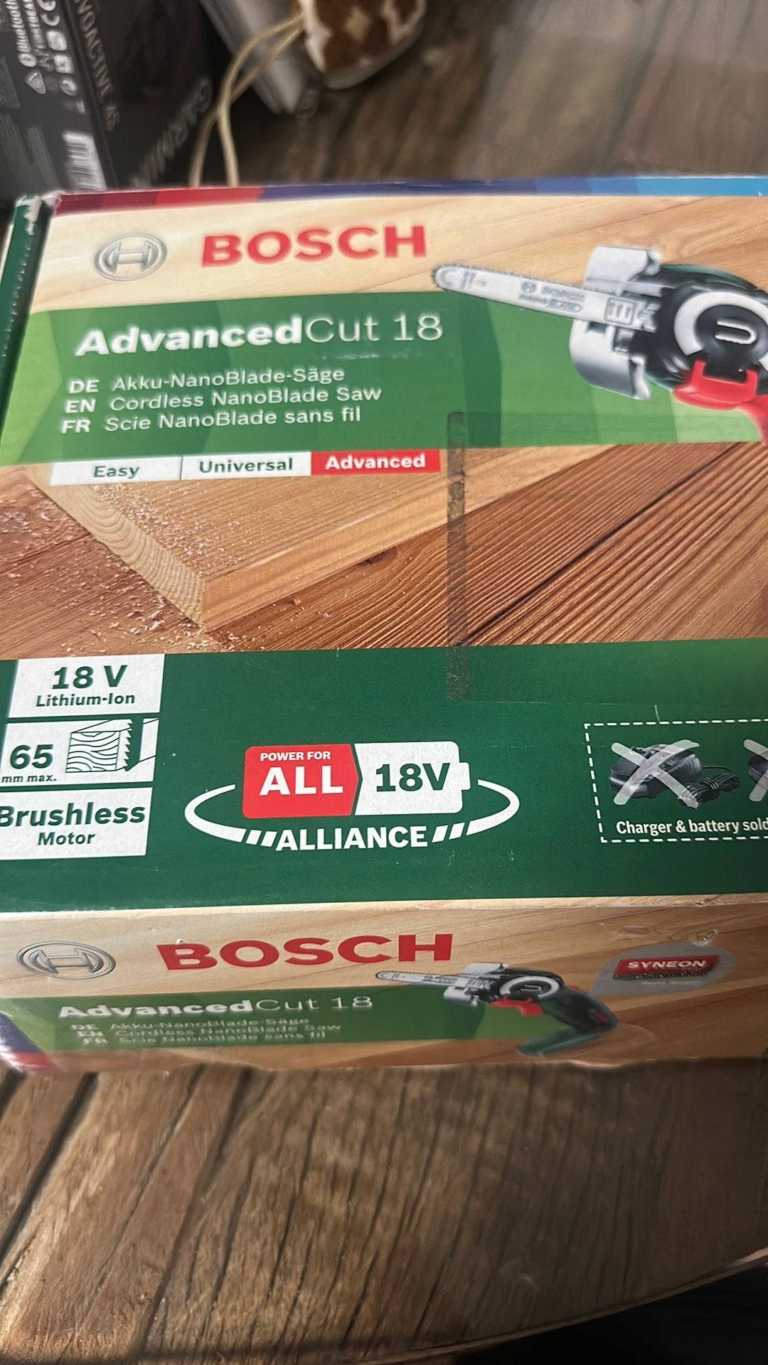 Bosch 18V microkettingzaag Advancedcut Nieuw, Decoupeerzaag, Nieuw, Ophalen of Verzenden, 30 tot 70 mm