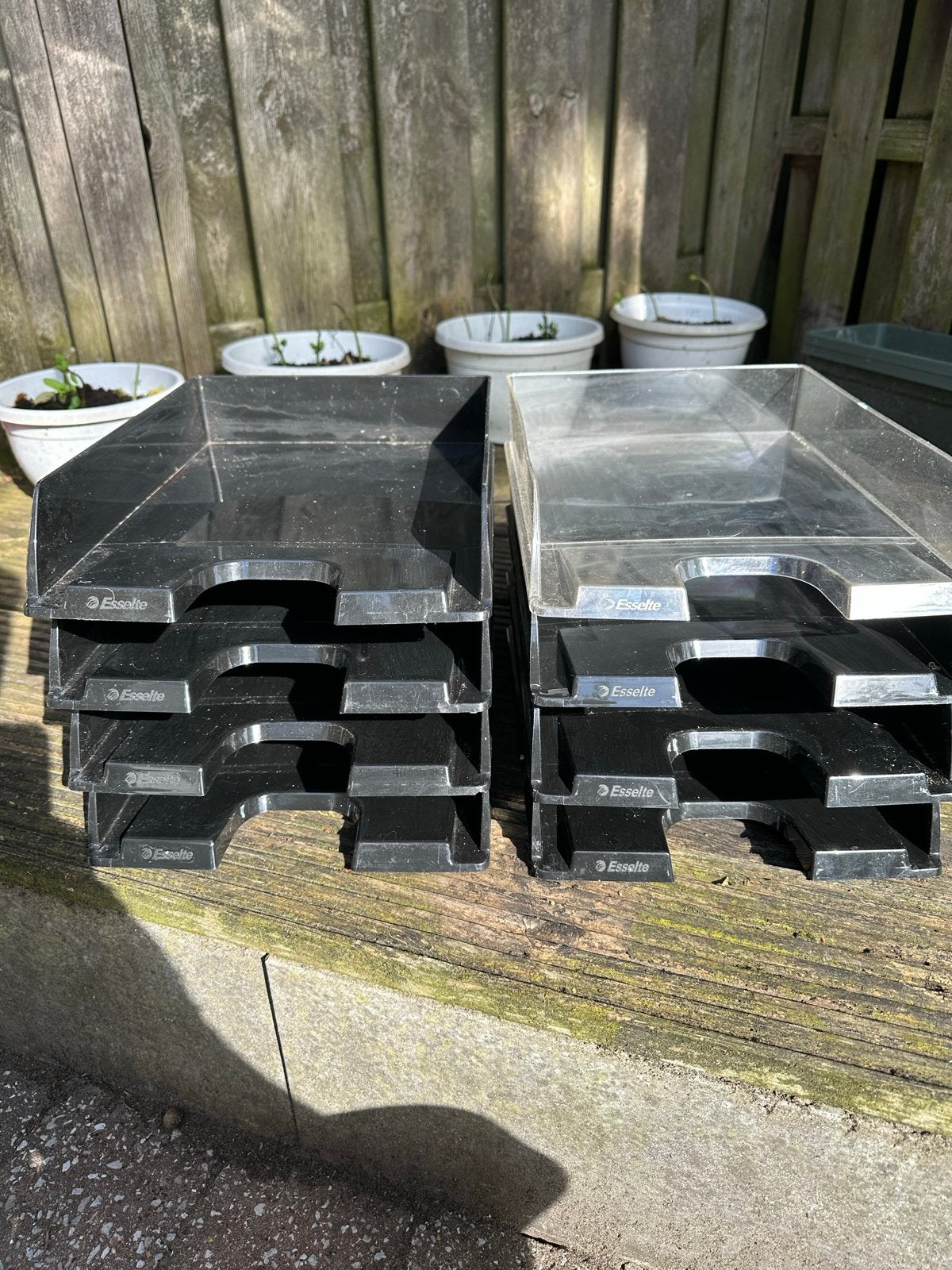 Esselte brievenbakjes - 2 sets van 4 stuks, Ophalen of Verzenden, Gebruikt
