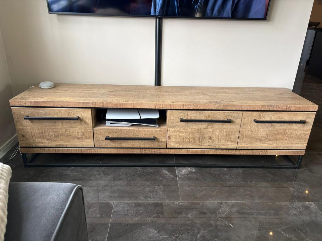 Tv meubel, Ophalen, Zo goed als nieuw, 200 cm of meer, Minder dan 100 cm