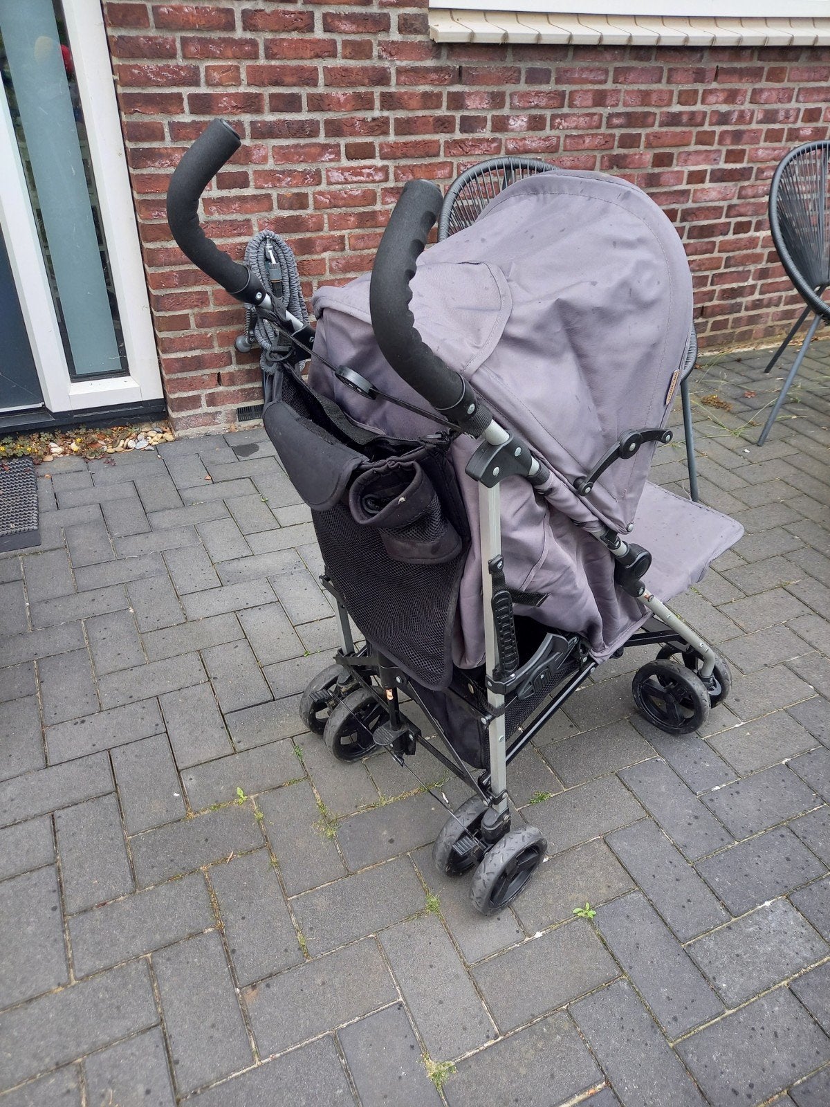 Maclaren buggy, grijs, verstelbare rugleuning, Kinderen en Baby's, Buggy's, Gebruikt, Maclaren, Verstelbare rugleuning, Zonnekap