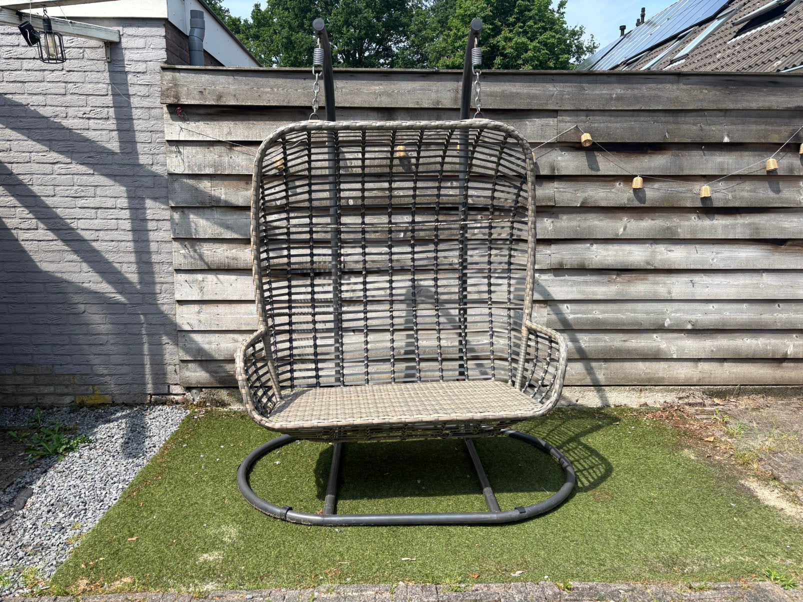 2 persoons hangstoel, Tuin en Terras, Tuinbanken, Ophalen, Gebruikt, Rotan