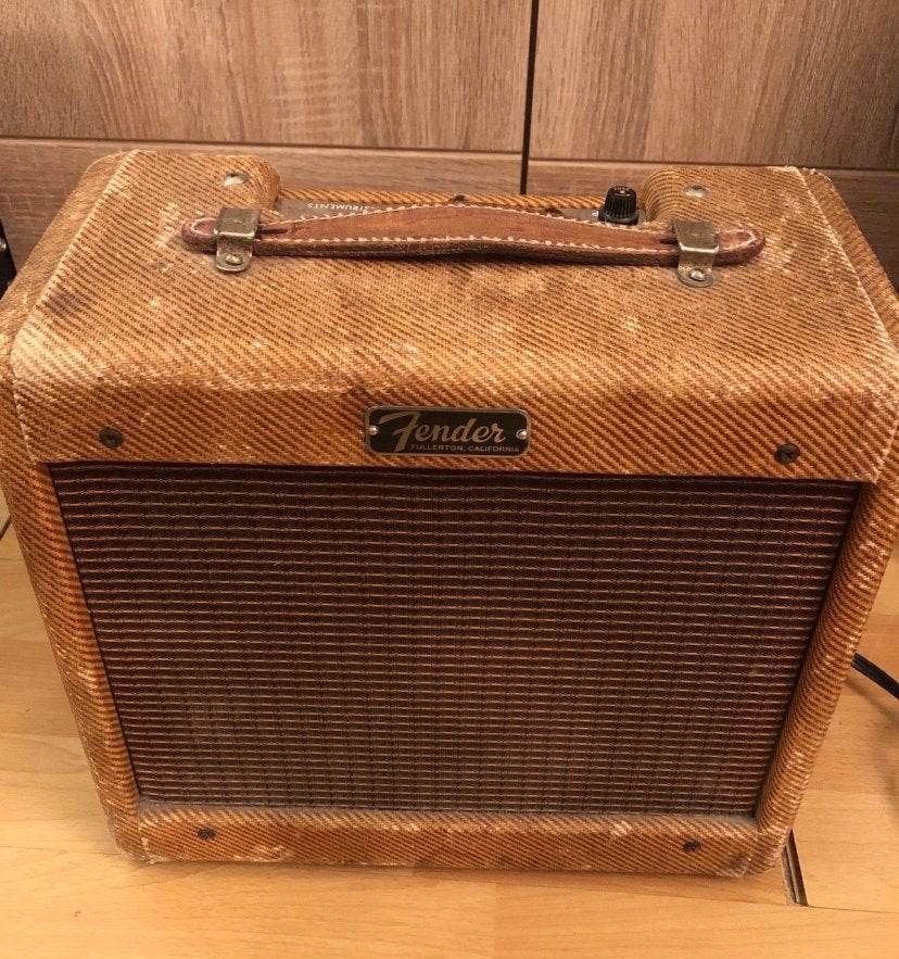 Fender Champ 5F1 Tweed (1959-1960) – Vintage USA, Ophalen of Verzenden, Gebruikt, Gitaar, Minder dan 50 watt