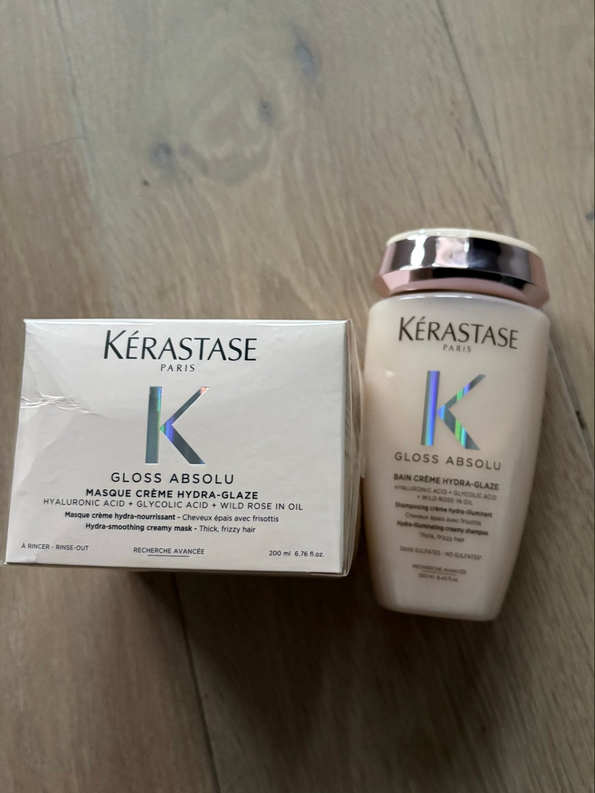 Kerastase Gloss Absolu Shampoo & Masker Set, Ophalen of Verzenden, Nieuw, Shampoo of Conditioner