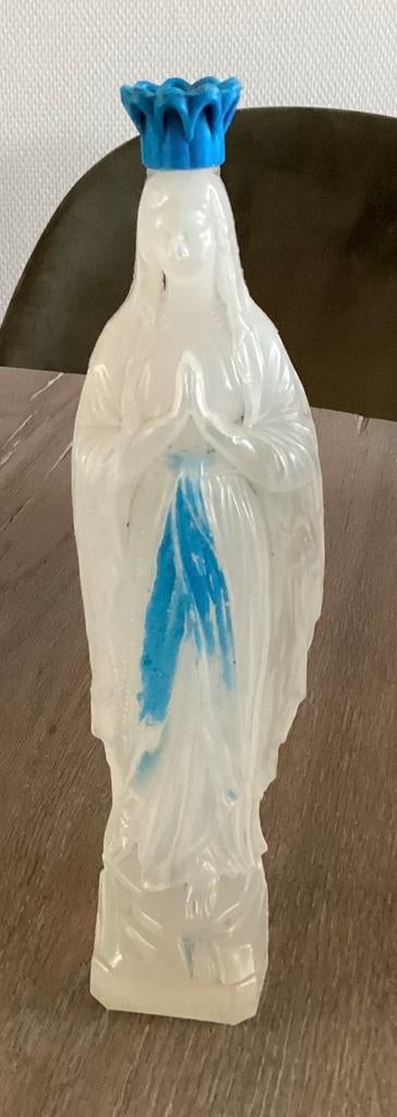 Lourdes grote kunststof gevuld met water uit Lourdes, Antiek en Kunst, Ophalen of Verzenden
