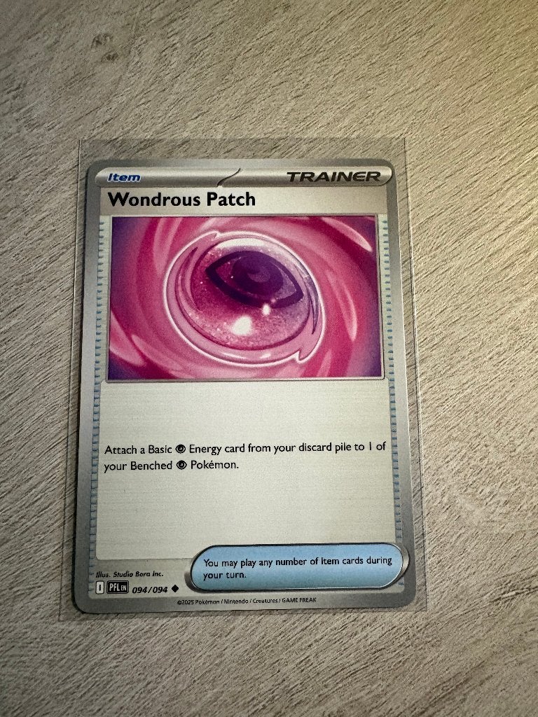Wondrous Patch 094/094 Phantasmal Flames - Pokémon Kaart, Ophalen of Verzenden, Nieuw, Losse kaart