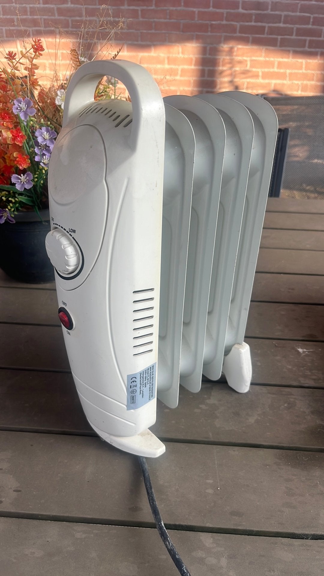 Camping radiator 500 w, Ophalen, 30 tot 80 cm, Gebruikt, Radiator