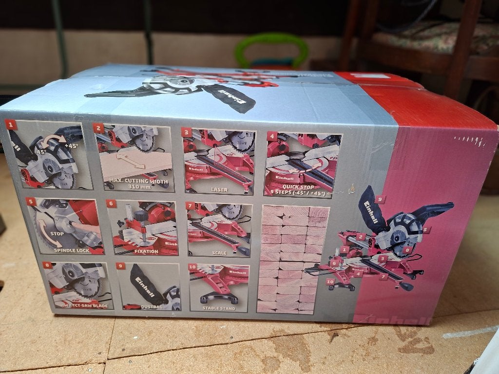 Einhell TH-SM 2131 Dual Afkortzaag - Nieuw in doos, Doe-het-zelf en Verbouw, Gereedschap | Zaagmachines, 70 mm of meer, Nieuw
