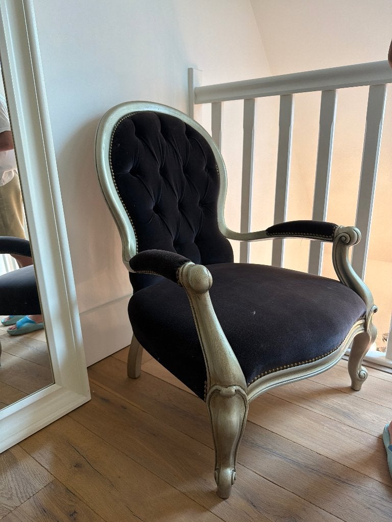 Fauteuil te koop, Ophalen, Gebruikt, 75 tot 100 cm, Stof