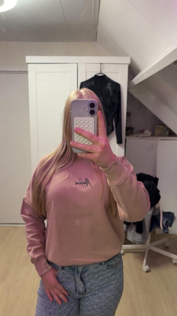 Malelions Trui zalmroze, Ophalen of Verzenden, Zo goed als nieuw, Roze