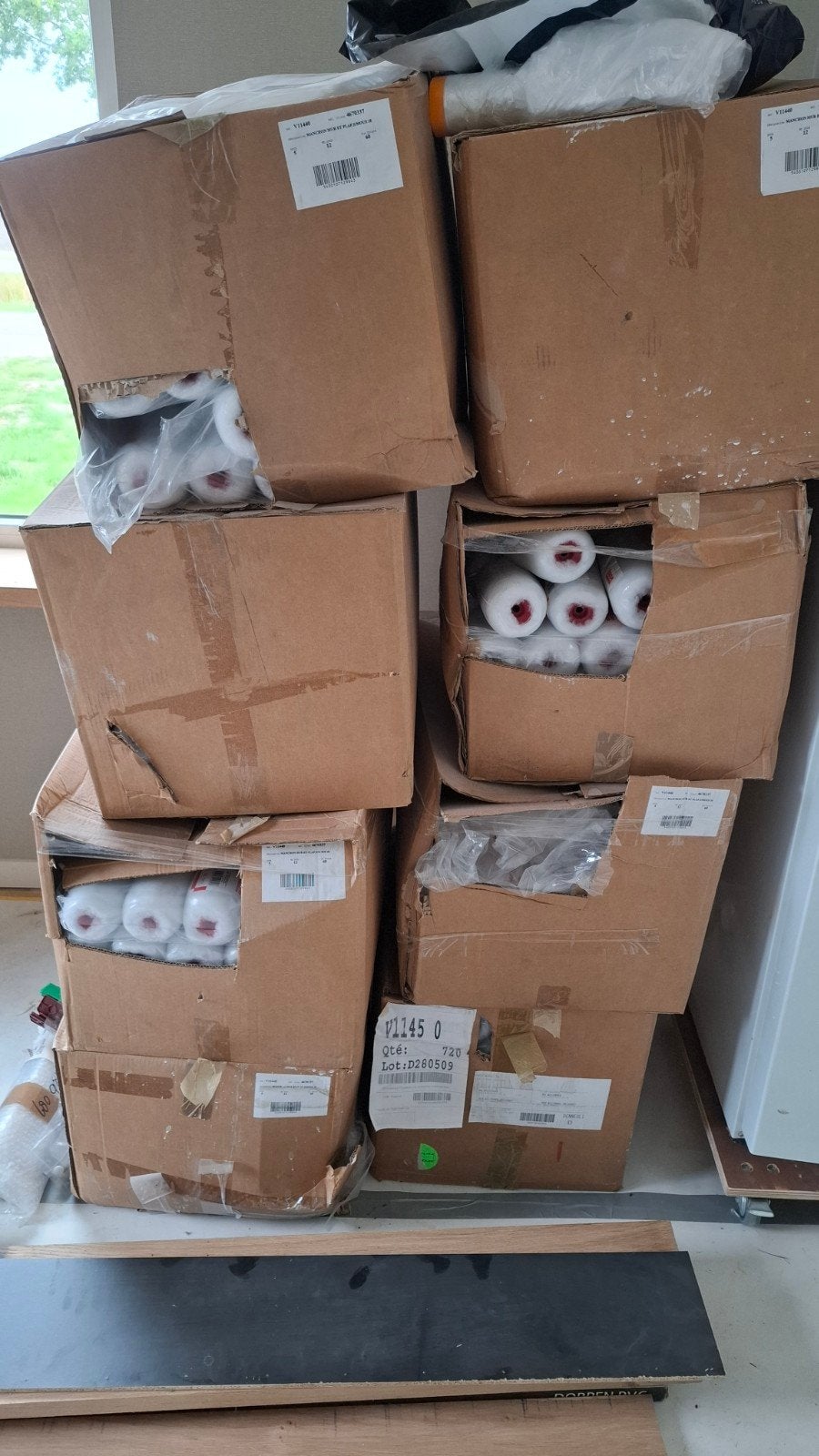 Grote partij 18cm sausrollers - Nieuw in doos, Doe-het-zelf en Verbouw, Schildersmaterialen, Ophalen, Onbekend, Nieuw, Onbekend