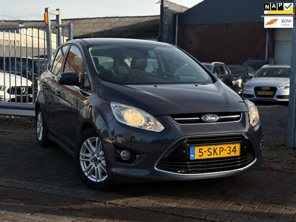 Ford C-Max 1.0 Titanium | NWE D-Riem | Trekhaak | Navigatie, Auto's, Ford, Euro 5, Gebruikt, Zwart, Handgeschakeld