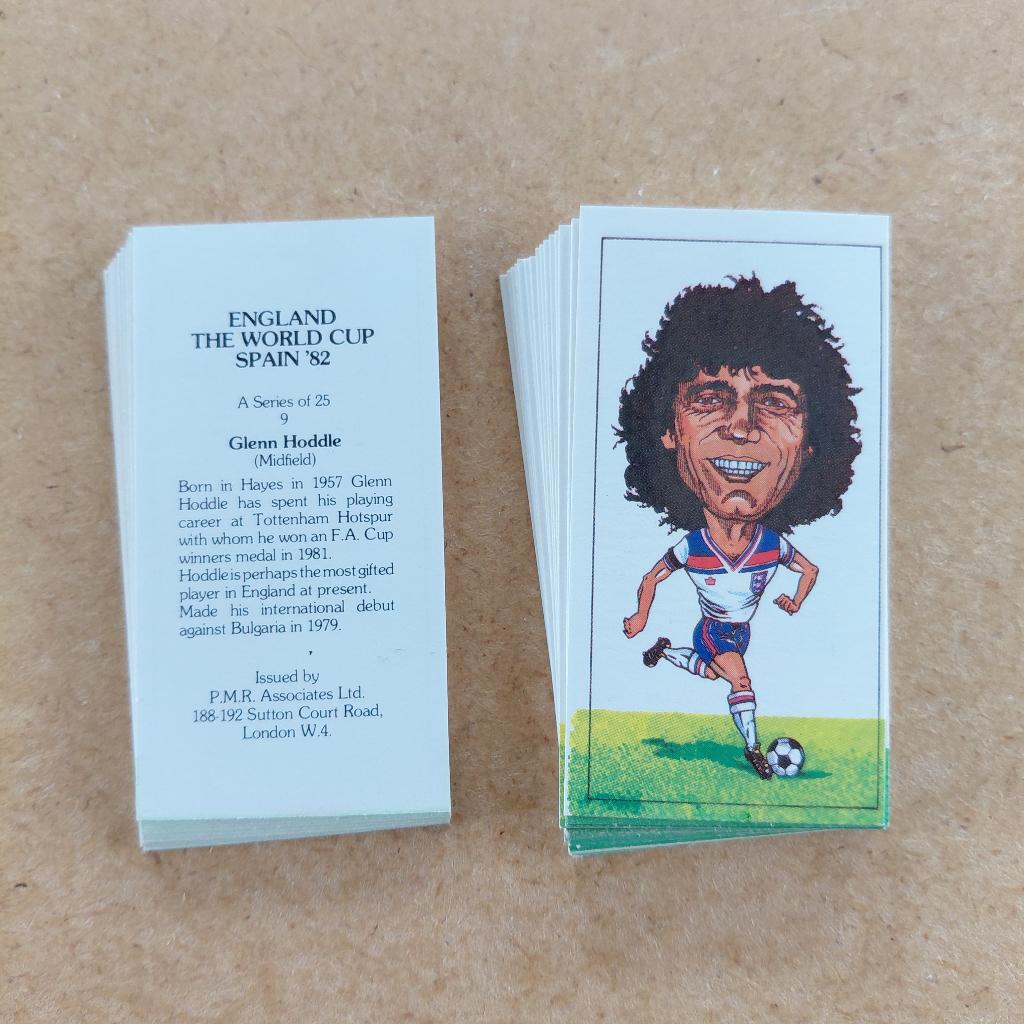 England The World Cup Spain '82 complete set 25 trade cards, Ophalen, Zo goed als nieuw, Buitenlandse clubs, Poster, Plaatje of Sticker