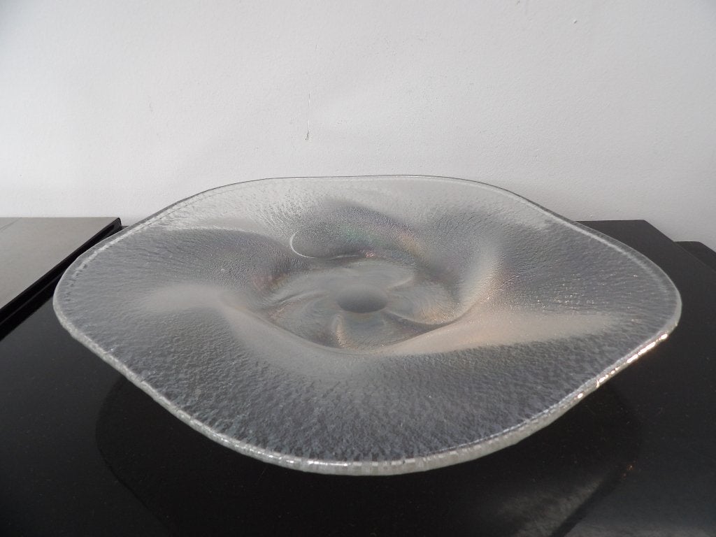 Art Deco Fruitschaal Kristal Unie Maastricht Coquille 1937, Ophalen of Verzenden