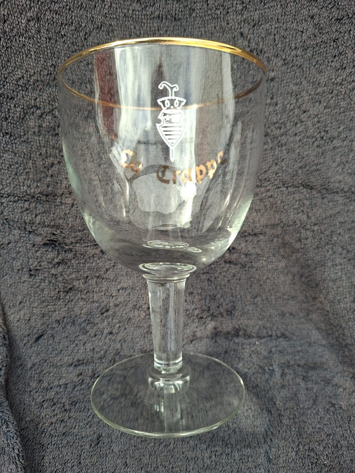 Antiek La Trappe bierglas, Ophalen of Verzenden, Gebruikt, Bierglas