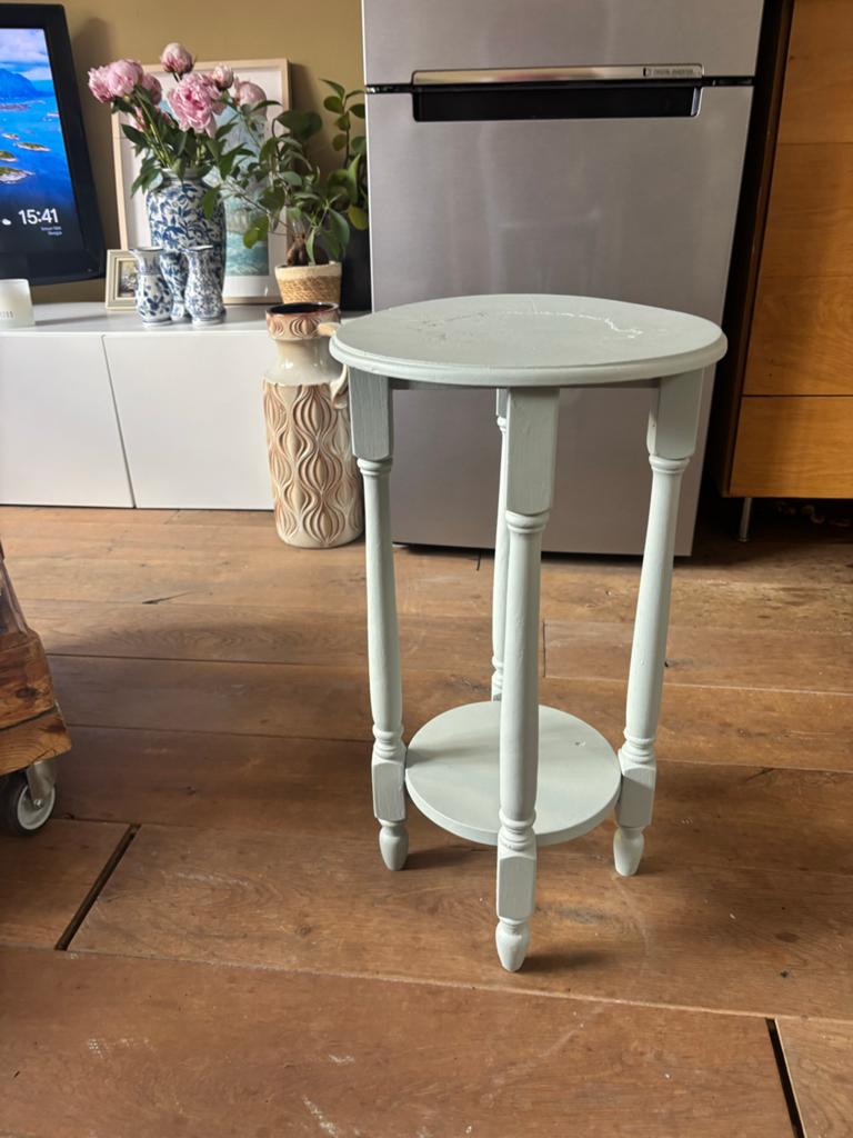 Leuk bijzettafeltje/plantentafeltje - Gratis af te halen, Ophalen, Minder dan 55 cm, Gebruikt, Rond