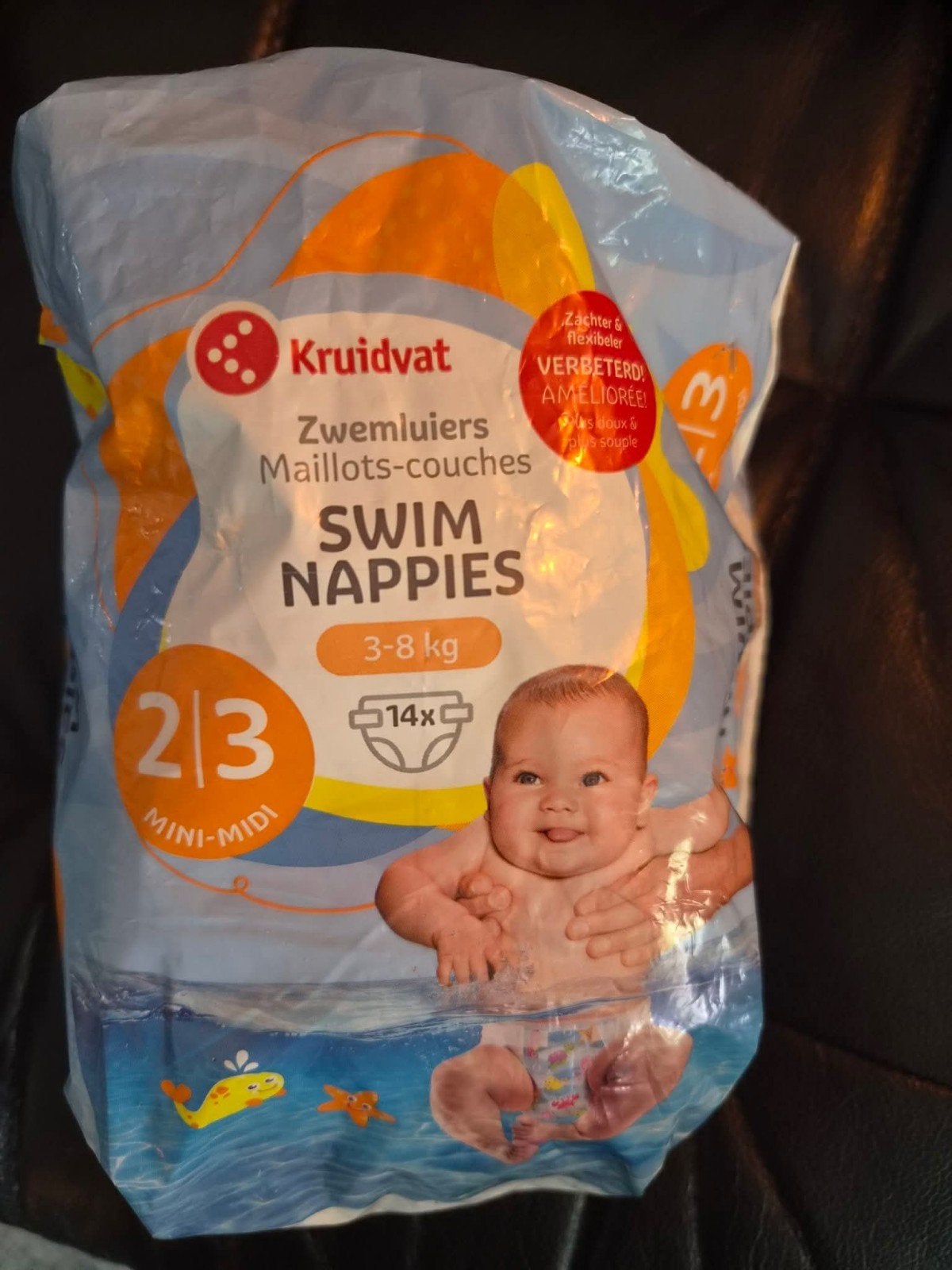 Kruidvat Zwemluiers Mini-Midi 3-8 kg (9 stuks), Ophalen, Nieuw, Kruidvat, Jongetje of Meisje