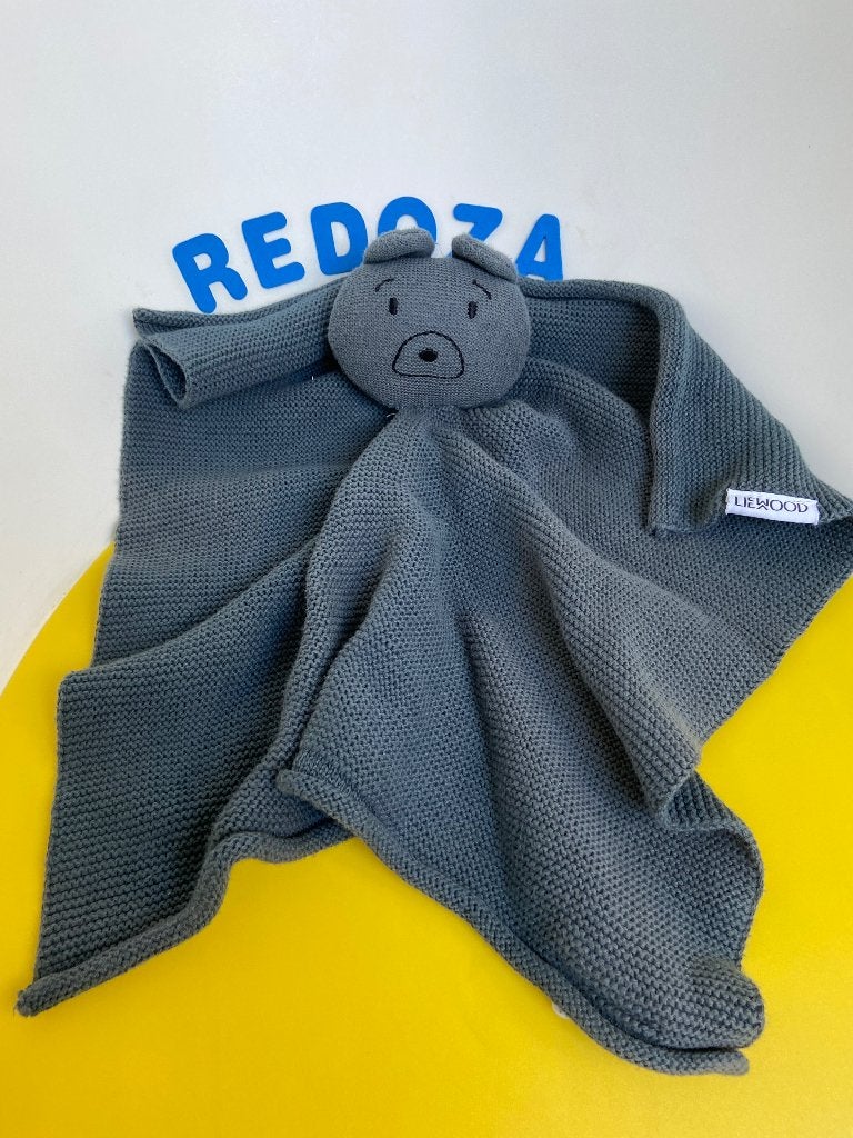 K2341 Liewood doekje beer groen, Kinderen en Baby's, Speelgoed | Knuffels en Pluche, Ophalen of Verzenden, Zo goed als nieuw, Beer