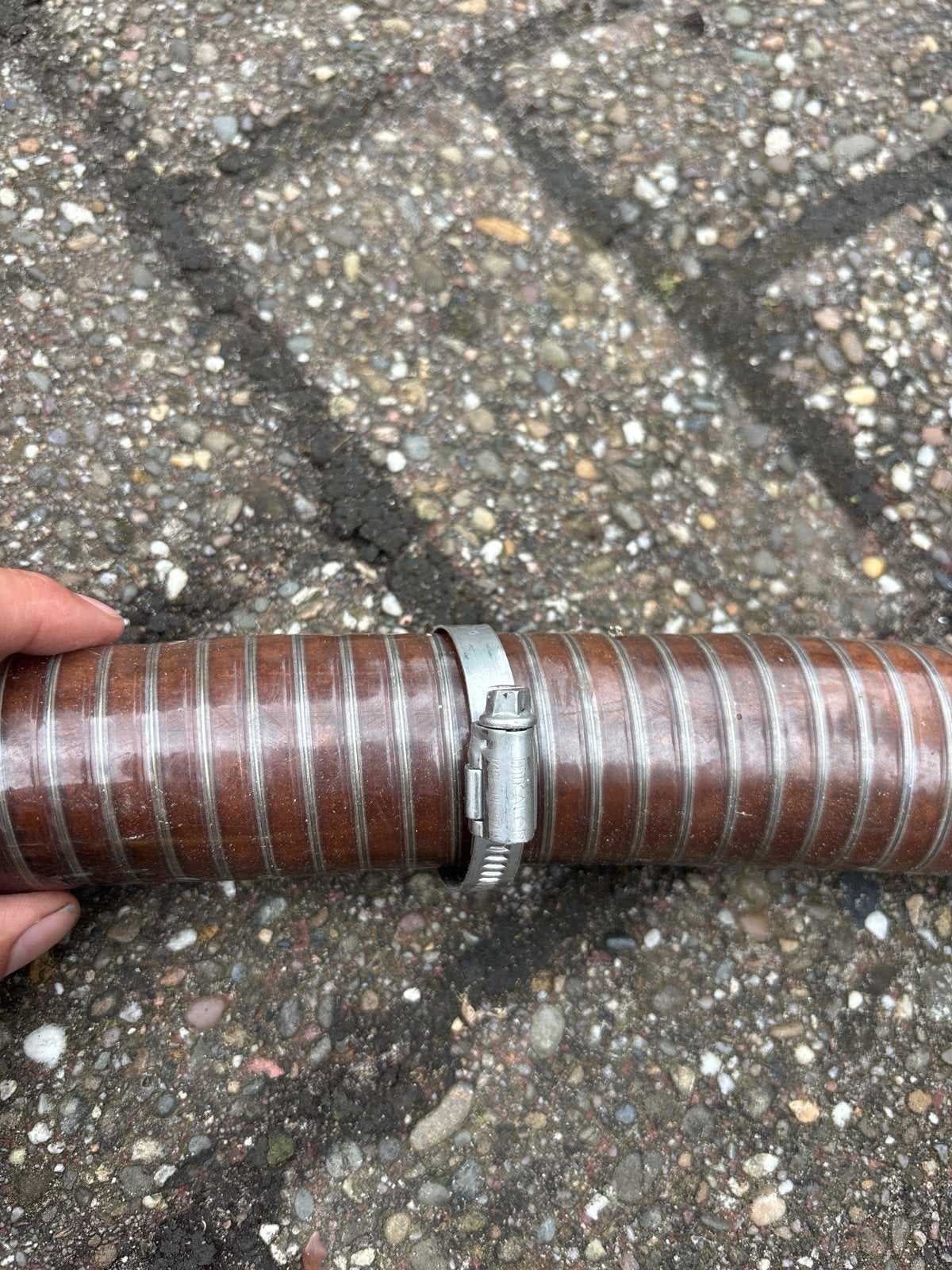 Gewapende aanzuigslang 6,3m – 1,5" (38mm) met slangklem, Tuin en Terras, Tuinslangen, Ophalen, Gebruikt, Tuinslang