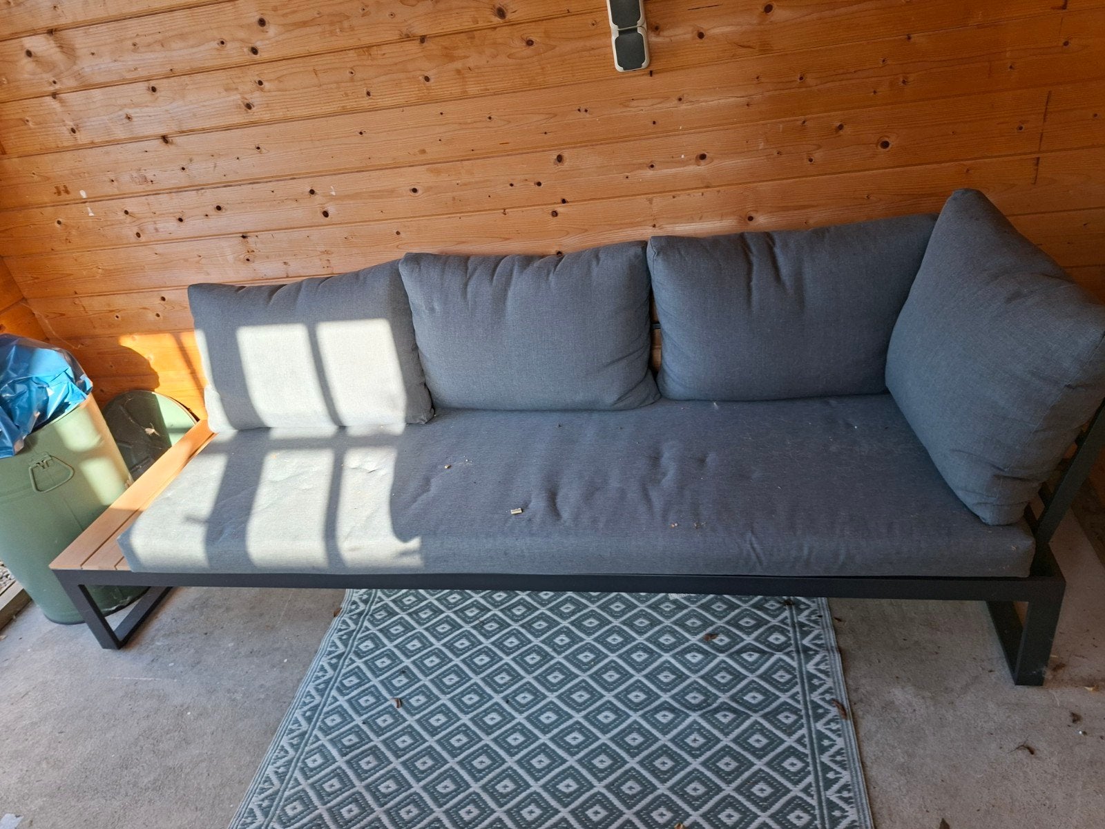 Central Park Scalea Hoekbank Loungeset met Tafel, kussens, Ophalen, 5 zitplaatsen, Gebruikt, Bank