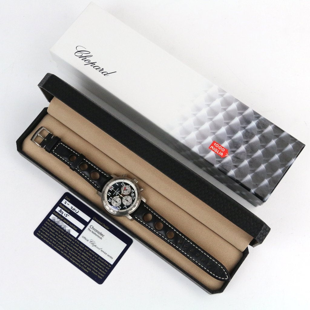 Chopard Mille Miglia Titanium 40 (Zeer goed/ 2004), Overige merken, Overige materialen, Leer, Polshorloge