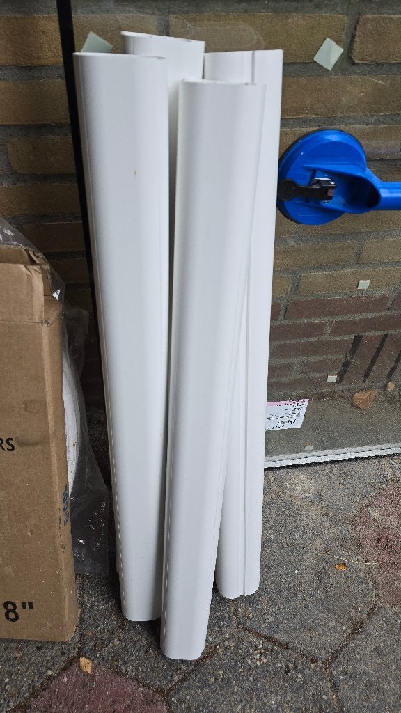 Leidinggoot airco wit/ivoor diverse stukken, Minder dan 60 m³, Nieuw, 3 snelheden of meer, Ophalen of Verzenden