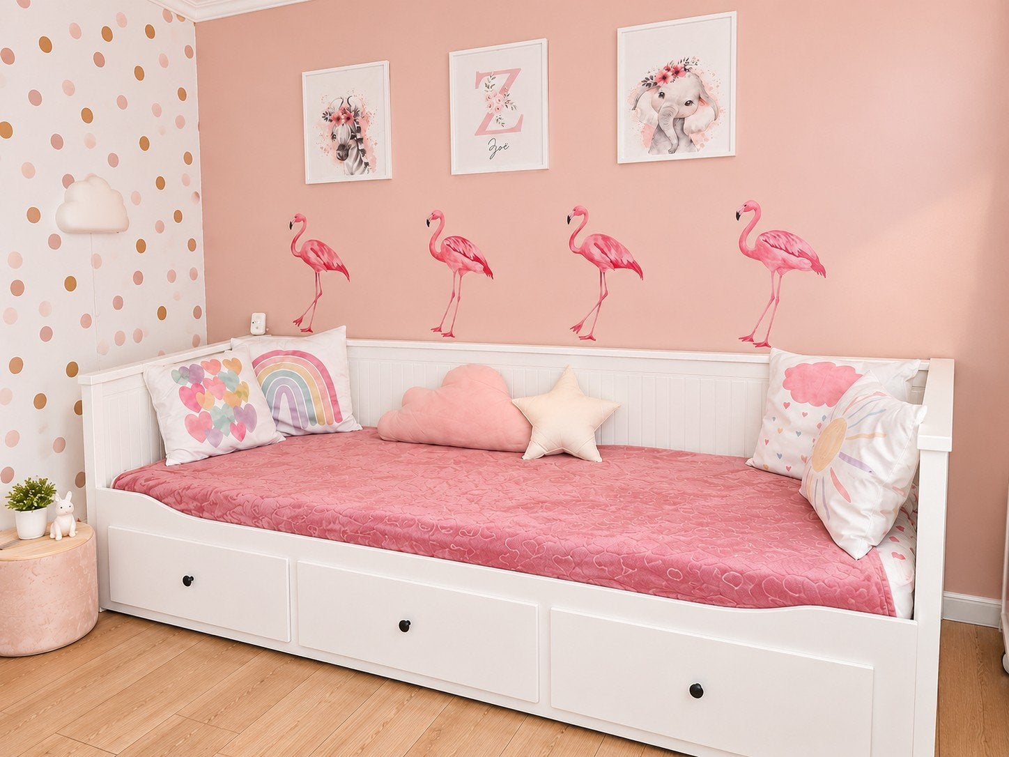 IKEA HEMNES bedbank met matras en lades, Ophalen, Eenpersoons, Wit, Zo goed als nieuw