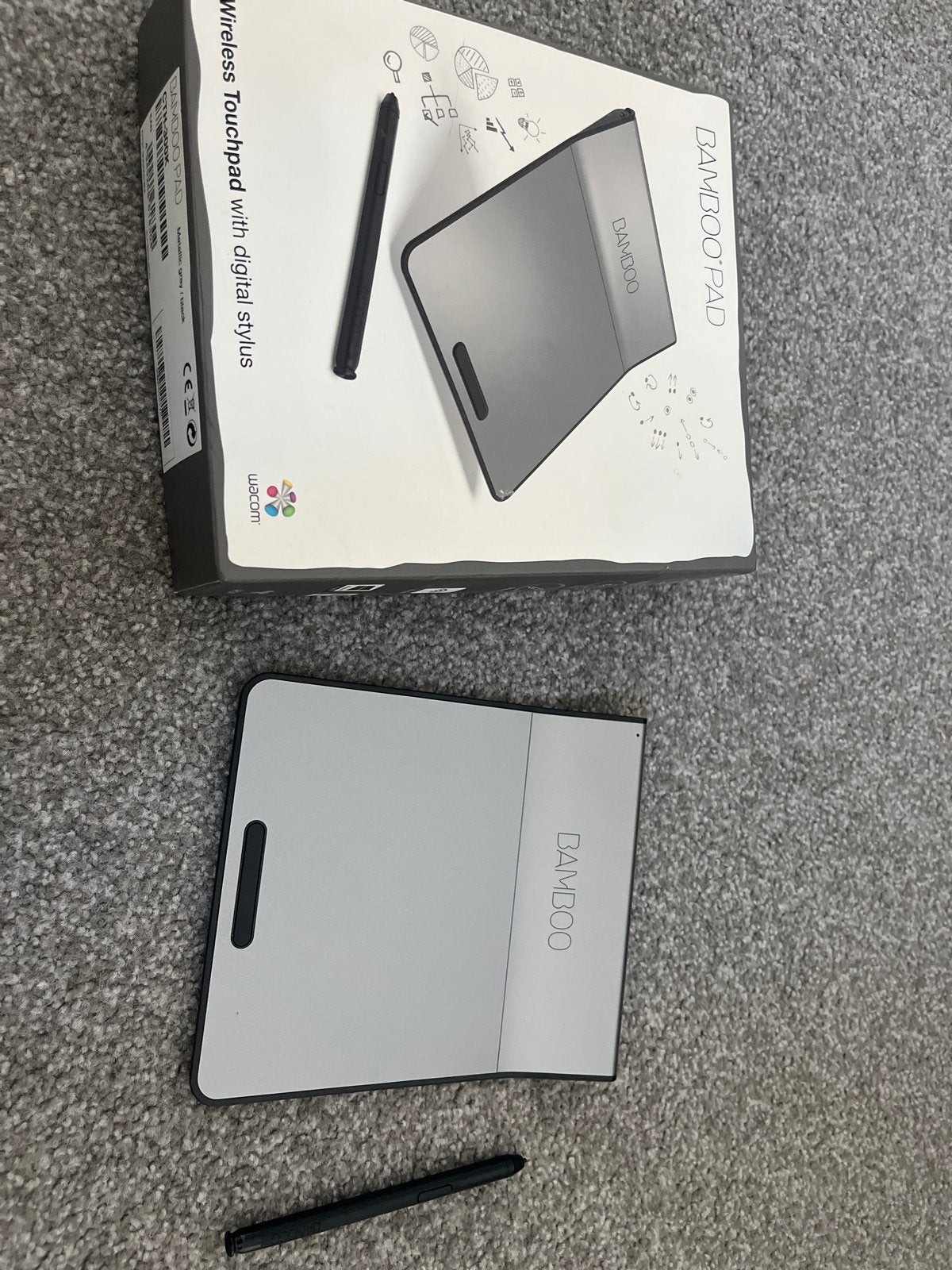 Wacom Bamboo Pad Wireless Touchpad met digitale stylus, Computers en Software, Tekentablets, Ophalen of Verzenden, Multi-touch