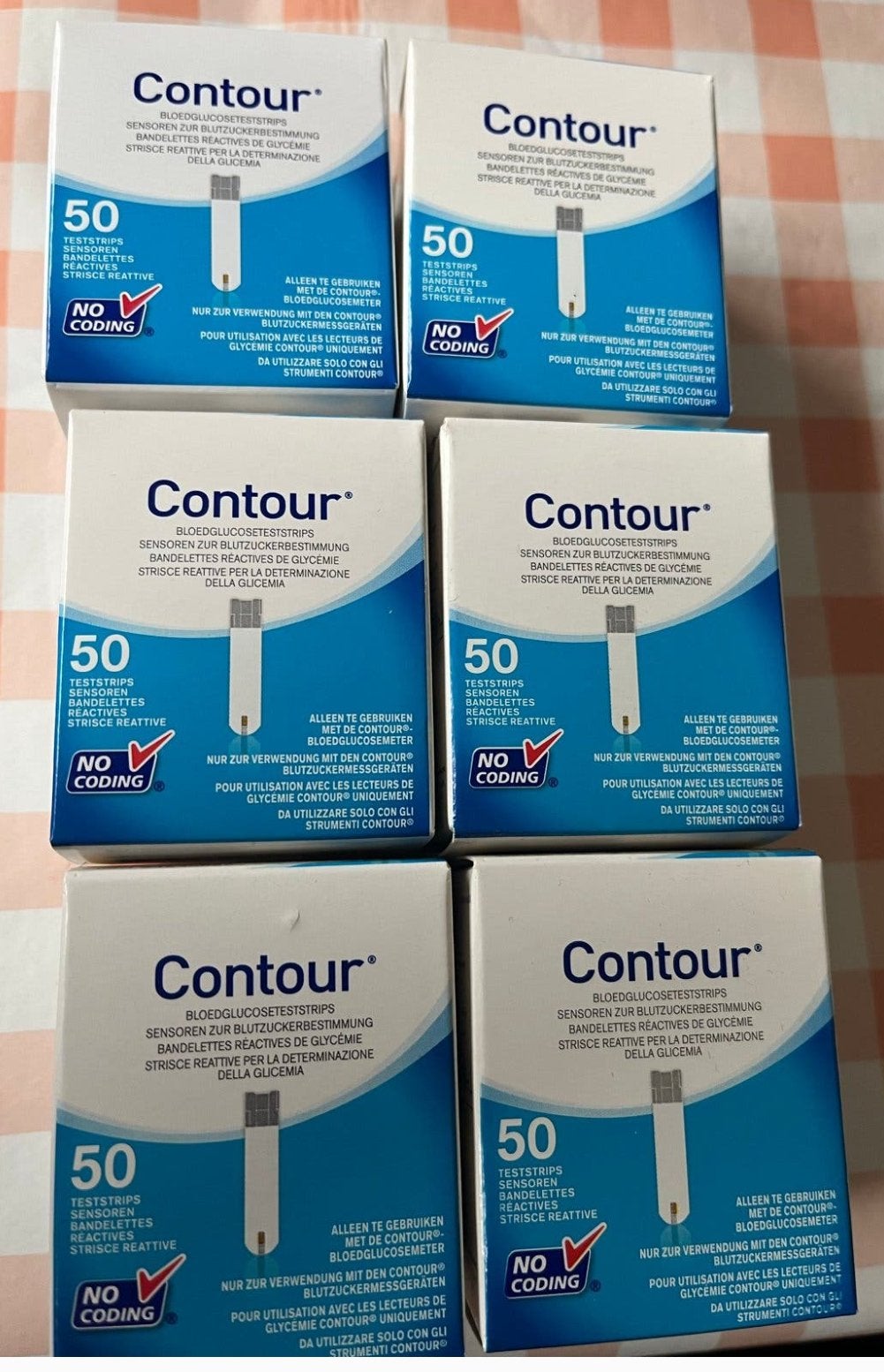 Contour Bloedglucoseteststrips - 6 x 50 stuks, Ophalen of Verzenden, Nieuw, Overige typen