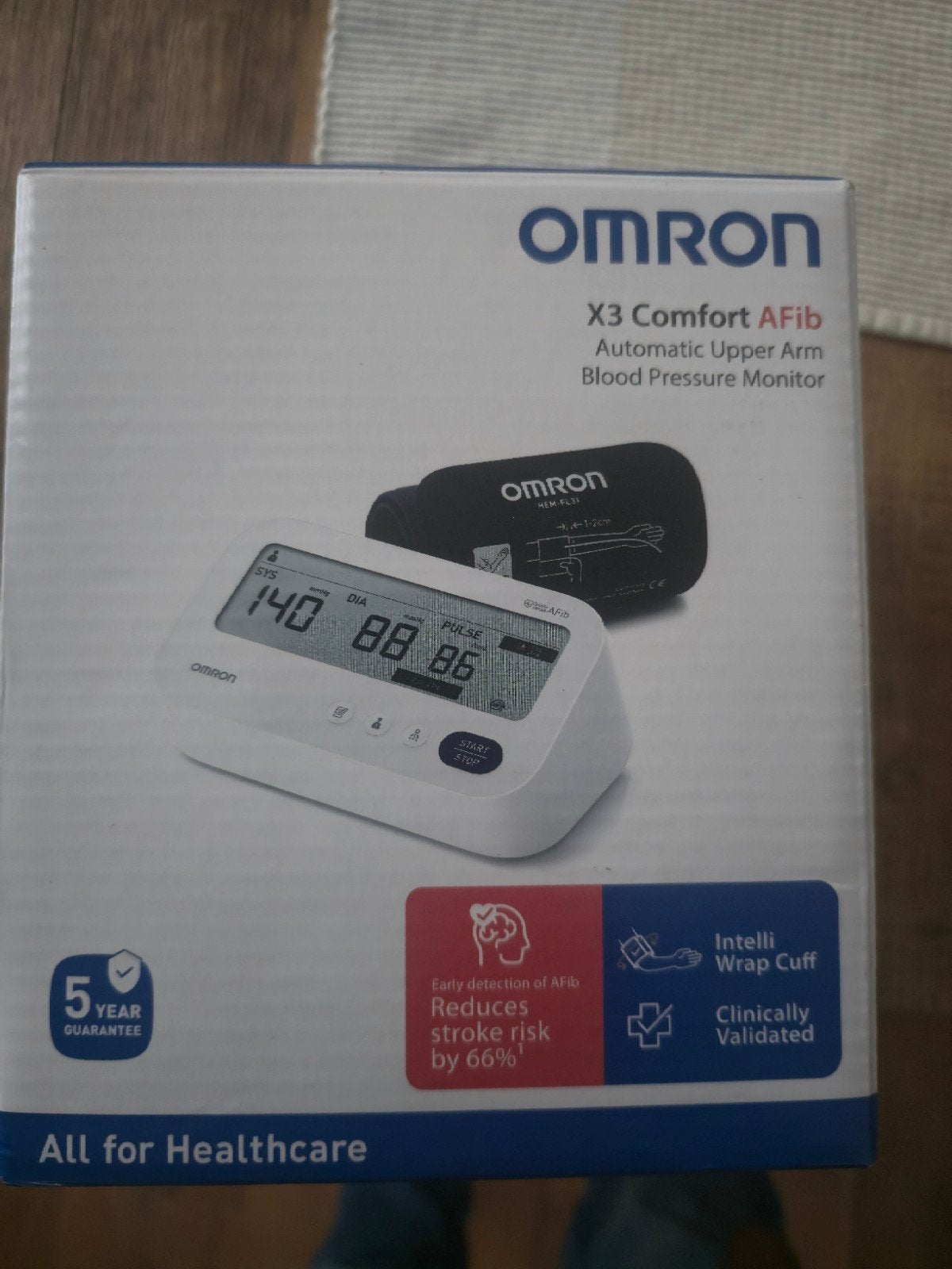 Nieuwe Omron X3 Comfort AFib Bloeddrukmeter, Ophalen of Verzenden, Nieuw