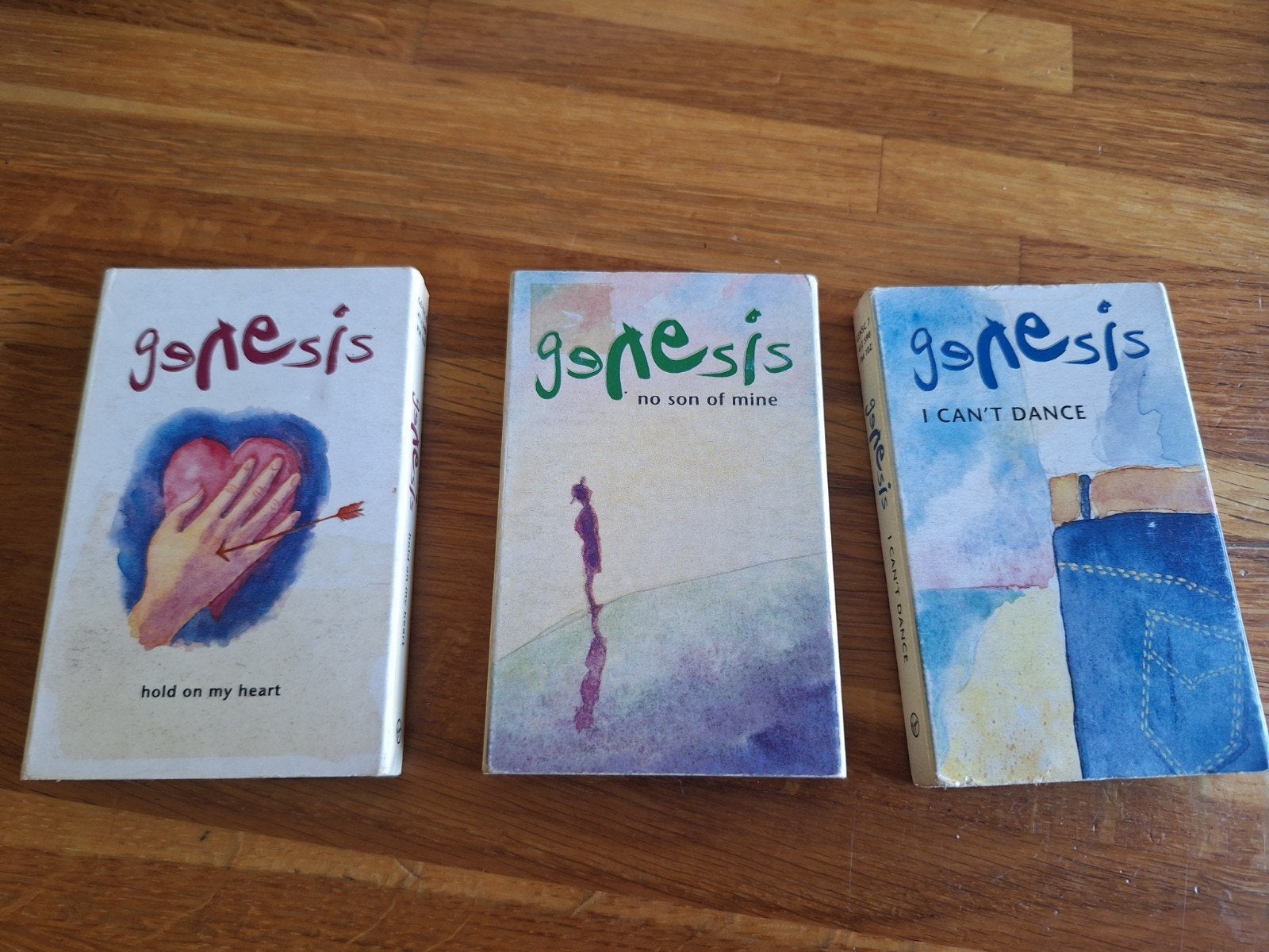 3 genesis tape singel i cant dance hold on my heart no son, Cd's en Dvd's, Cassettebandjes, Ophalen of Verzenden, Gebruikt, 2 t/m 25 bandjes