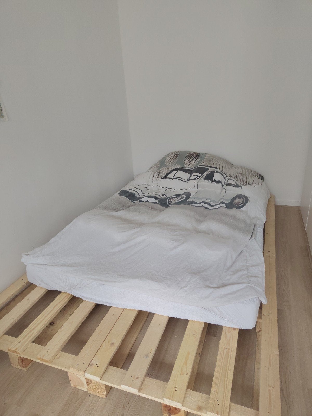 IKEA topmatras, Ophalen, 90 cm, Eenpersoons, Wit