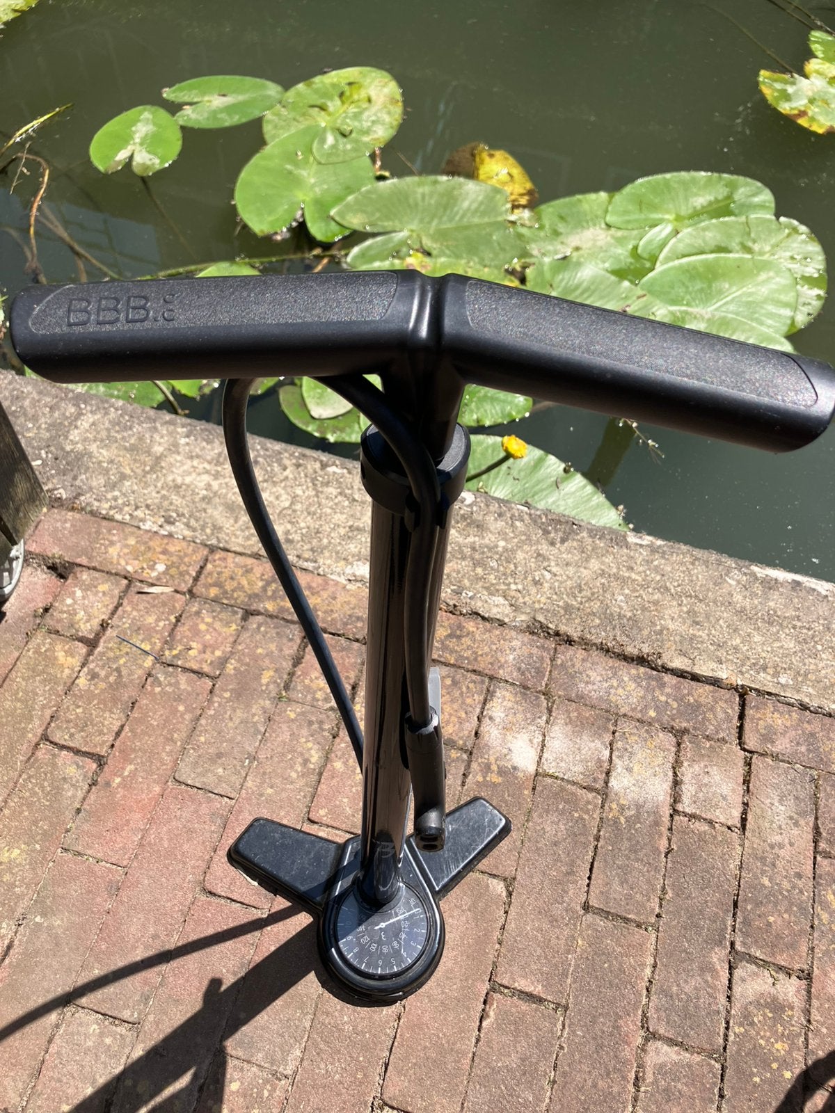 BBB Airsteel BFP-27 Fietspomp Zwart, Ophalen, Drukmeter, Zo goed als nieuw